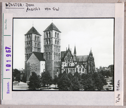 Vorschaubild Münster: Dom, Ansicht von SW, Zustand nach 1945 